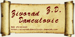 Živorad Dančulović vizit kartica